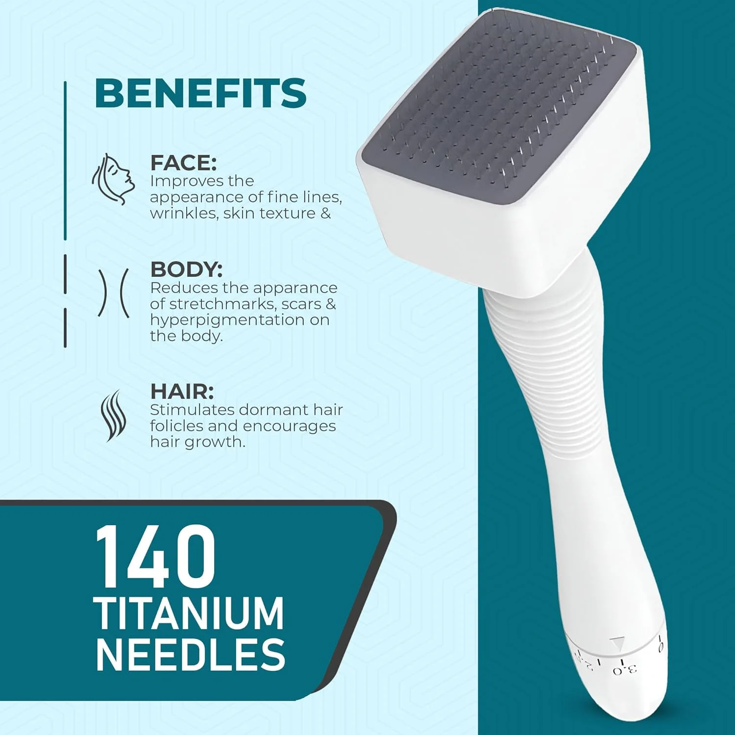 MRS Derma Stamp 140 Titanium Micro Needle – 0.2mm~3mm - Image 4