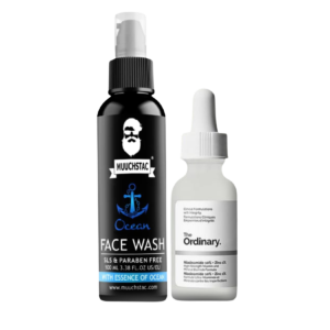 Muuchstac Face Wash + The Ordinary Niacinamide 10% + Zinc 1% Serum Combo – Oil Control & Acne Care Skincare Set | Buy Online in Bangladesh